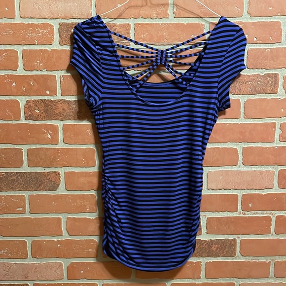 Blue and Black striped top - Picture 2 of 2